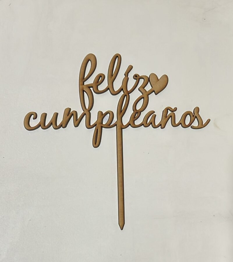 F00327 - TOPPER FELIZ CUMPLEAÑOS