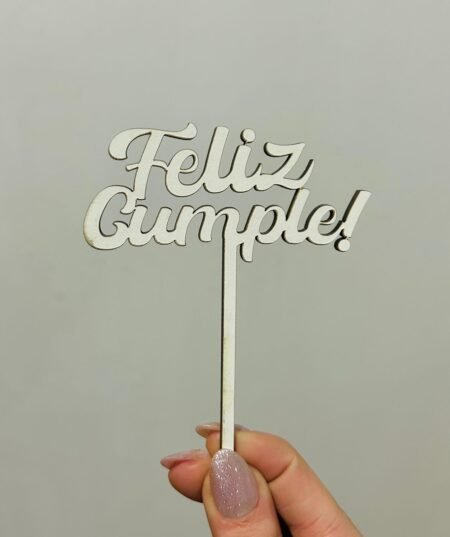 F00347 - MINI TOPPER FELIZ CUMPLE